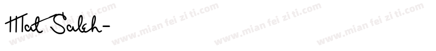 Mat Saleh字体转换
